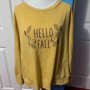 Hello fall sweatshirt
